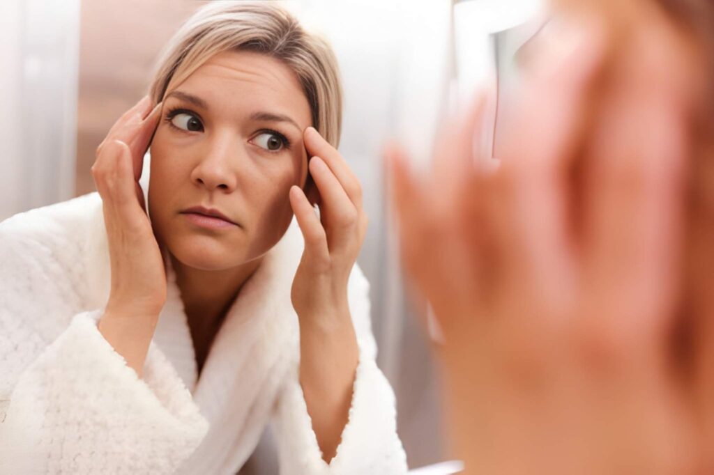 stanchezza viso donna