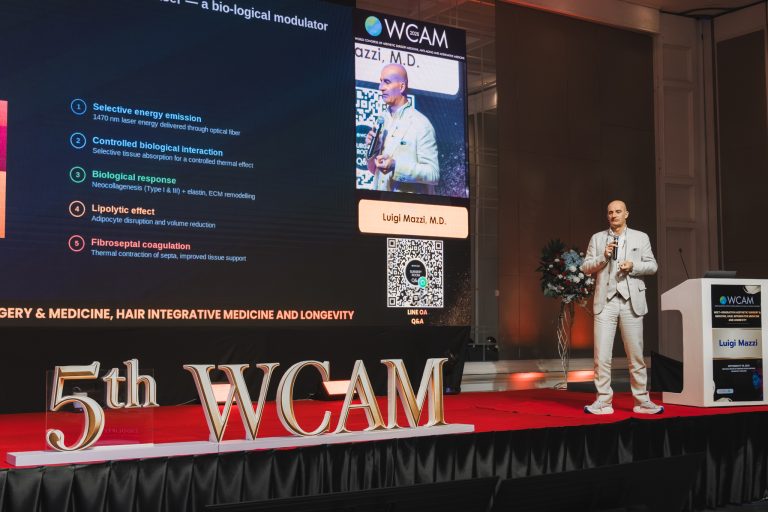 Il Dr. Luigi Mazzi presenta il laser a 1470 nm al lunch symposium del WCAM 2026